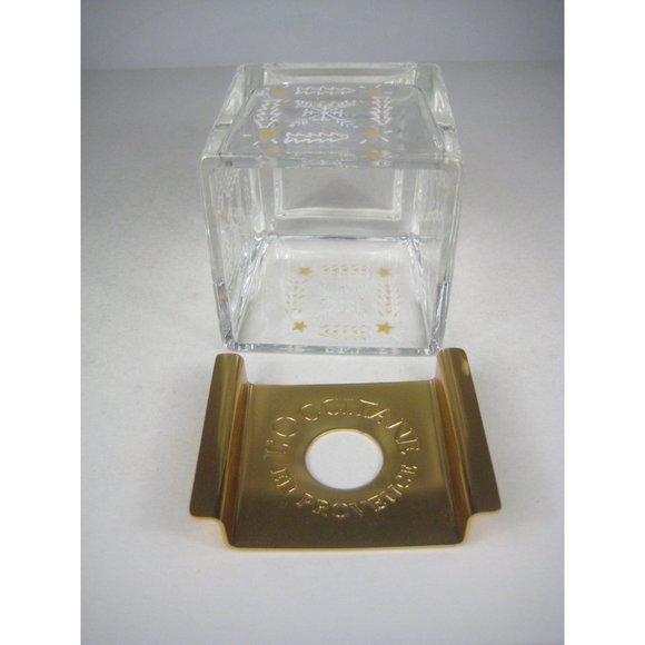 L'occitane en Provence Diffuseur Diffuser Empty Glass Container Gold Lid Heavy - Picture 6 of 9